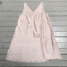 VTG 60s Gris Lingerie Pink Satin Babydoll Nightgown Peignoir S As Is