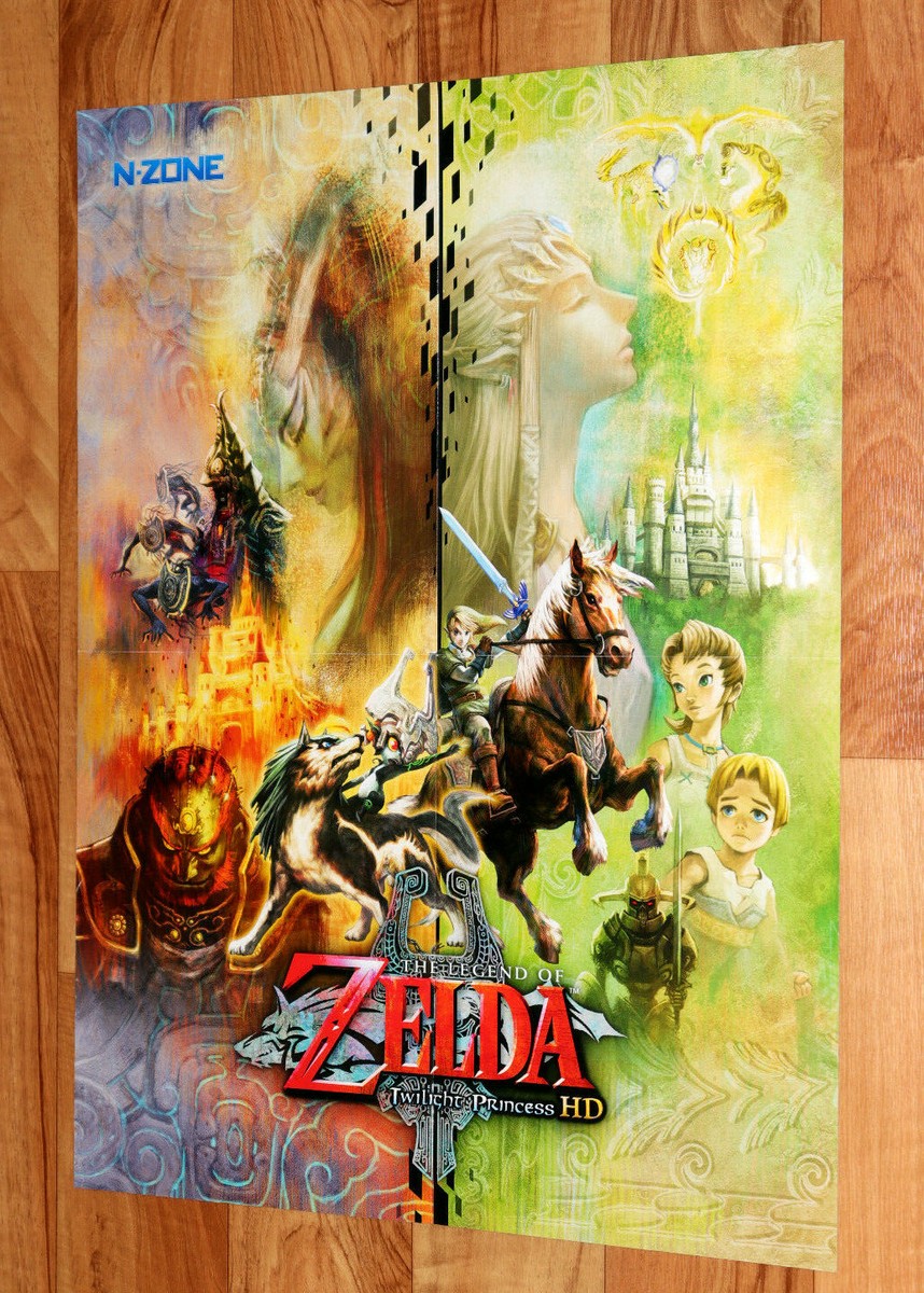 The Legend of Zelda Twilight Princess HD Very Rare Poster 53x40cm