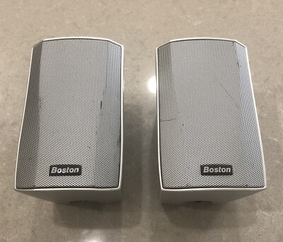 Boston Acoustics Micro110x Left and Right Stereo Speakers Tested working 