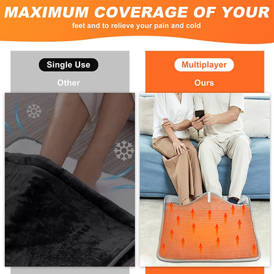 Electric Heated Foot Warmers for Bed and under Desk with 8 Levels Temp, 6  Timers | eBay