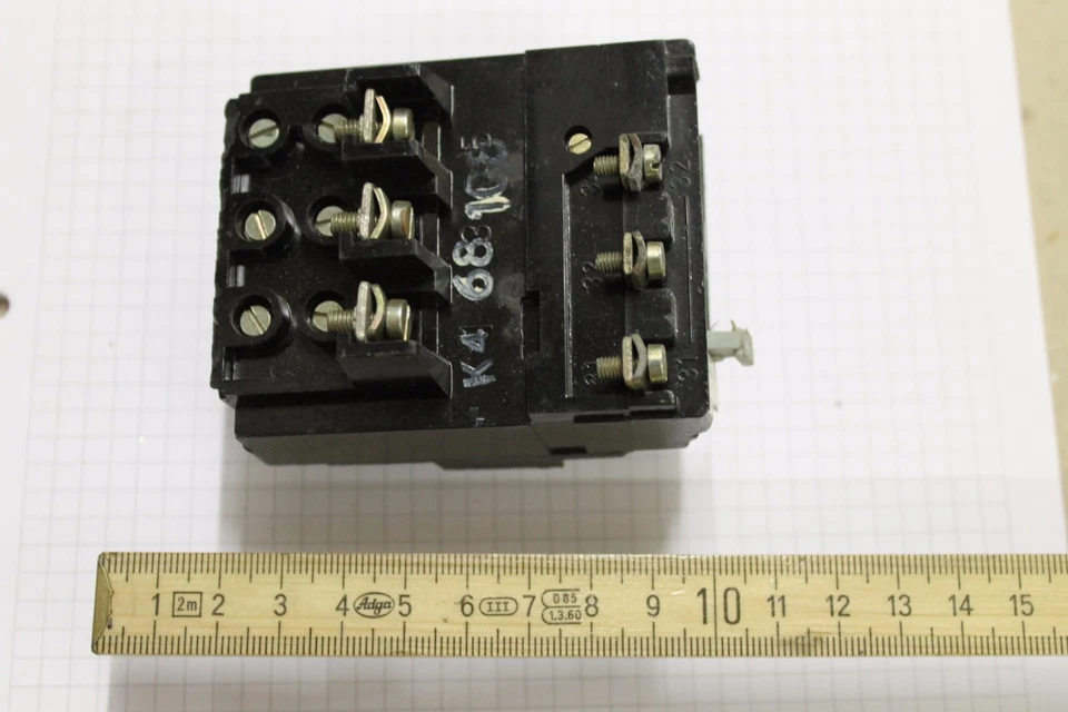 Relais thermisch Überstromrelais S-IRX 1/1 TGL 29381 6,4-10,5A DSKR #AS-C05 - Image 3 of 4