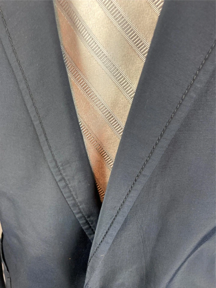 Disfraz Nacional Italiano Gris Oscuro Moderno 1Btn Chaqueta Deportiva 40 R Foto 3 de 4