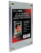 Ultra Pro 4 Screw-down Non-Recessed Trading Card Holder Case Sports Gaming 3x5