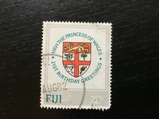 FIJI 1982 21ST BIRTHDAY GREETINGS HRH PRINCESS OF WALES 20C DIANA SPENCER - USED