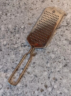 Vintage Foley Stainless Steel Fine Cheese Nutmeg Spice Hand Grater Zester