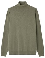 Strukturhemd Khaki M Mit Baumstickerei Von Springfield, Herrenhemd, Baumwolle