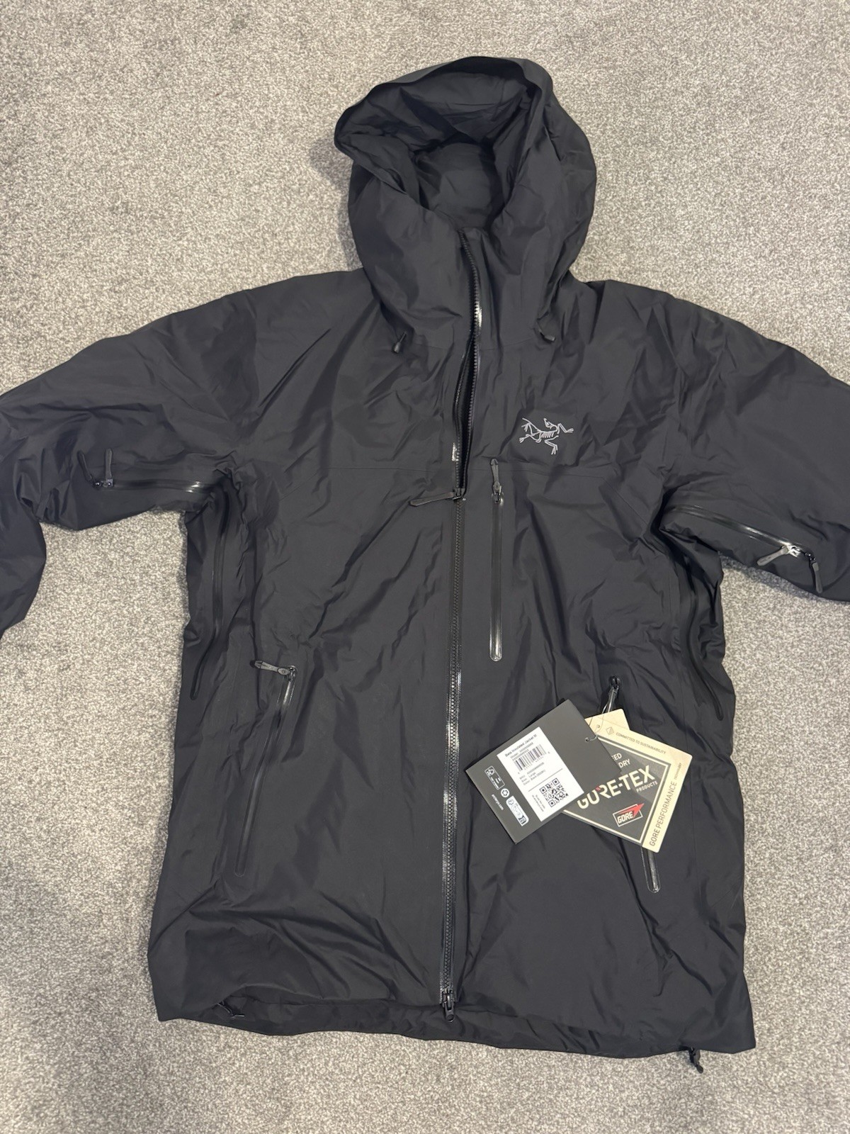 Arc'teryx Cappotto Giacca Uomo Beta Isolante Nero Large L Nuovo