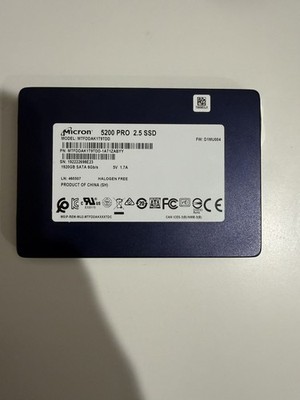 Micron 5200 Pro 1.92TB 2.5'' SATA SSD MTFDDAK1T9TDD-1AT1ZABYY