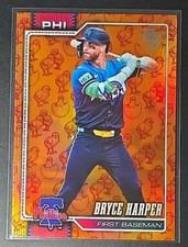 Bryce Harper 2026 Topps Series 1 Orange Foil Holiday Chicks SP #250 Phillies 