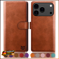"HandyhüLle Rfid Schutz FüR Iphone 17 Pro 6,3\" PU Leder KlapphüLle Flip Cover"