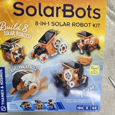Thames & Kosmos SolarBots 8-in-1 Solar Robot STEM Kit, Build 8 Robots, 194pc