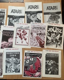 Vintage Game Manuals Lot &ndash; Atari Vectrex Intellivision 3DO Coleco &ndash; Rare Retro!