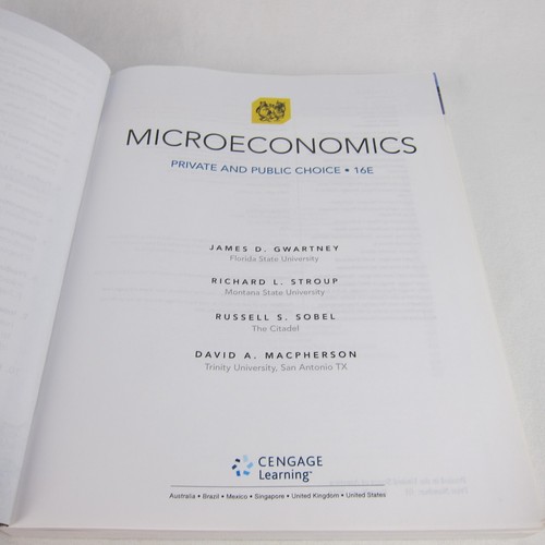 Microeconomics: Private and Public - Loose Leaf, by Gwartney James D.; - Good - Picture 4 of 5