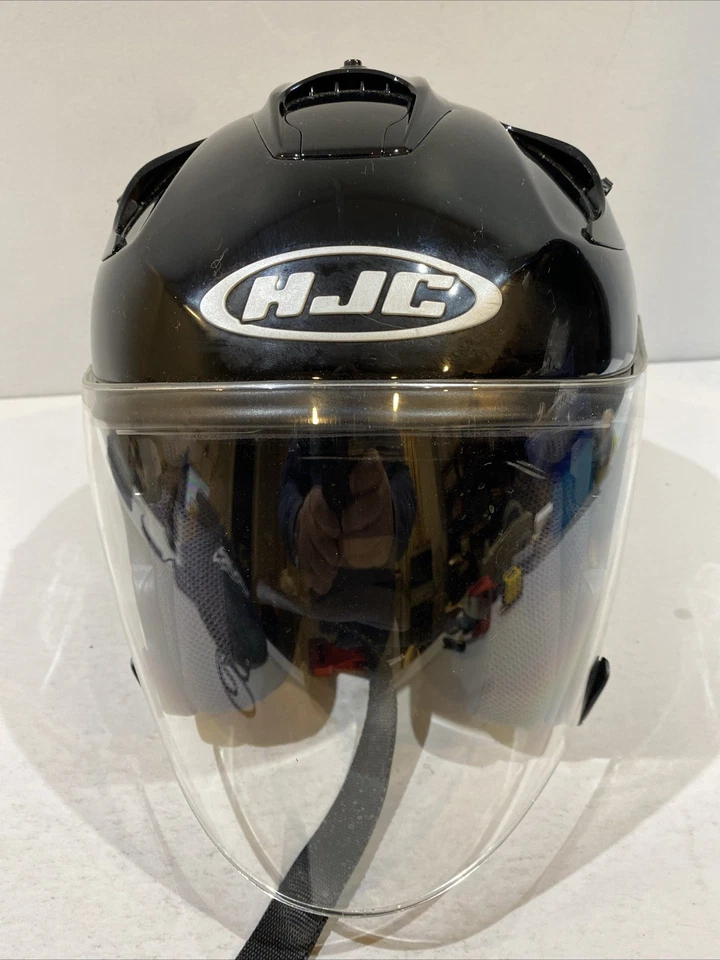 HJC FG-Jet Open Face Motorcycle Helmet With Shield Black Sz S 6 7/8-7 In w/Bag Foto 4 de 4