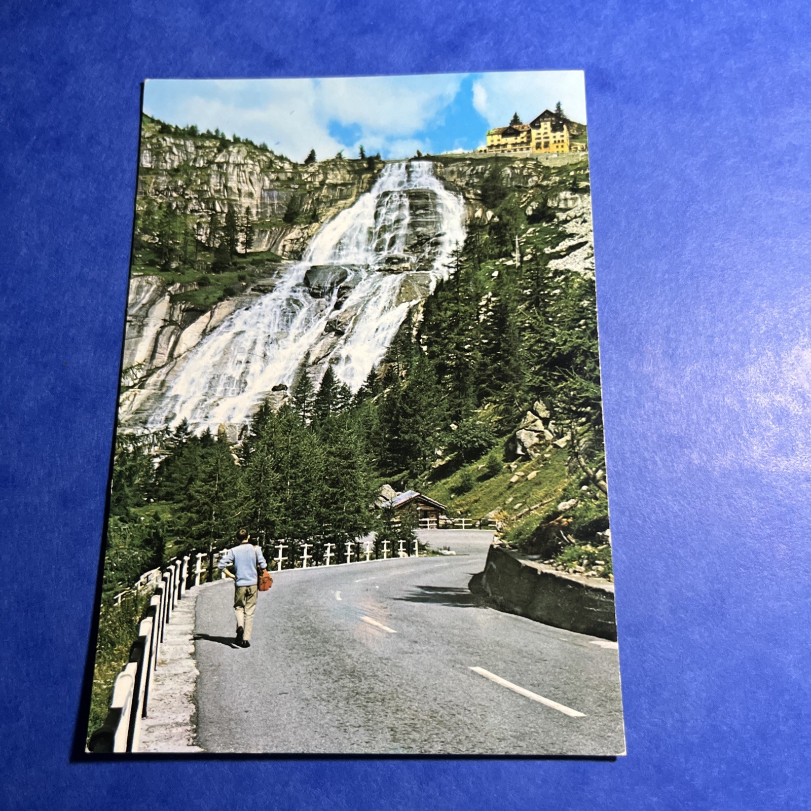 FORMAZZA - LA CASCATA M. 1675  CARTOLINA A COLORI VIAGGIATA VINTAGE COLLEZIONE