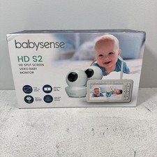 BabySense 5" HD Split-Screen Baby Monitor Video Baby Monitor with Camera NEW