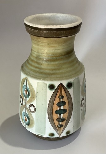 Langley Denby Minstrel Vase Glyn Colledge Abstract Pattern - Picture 1 of 7
