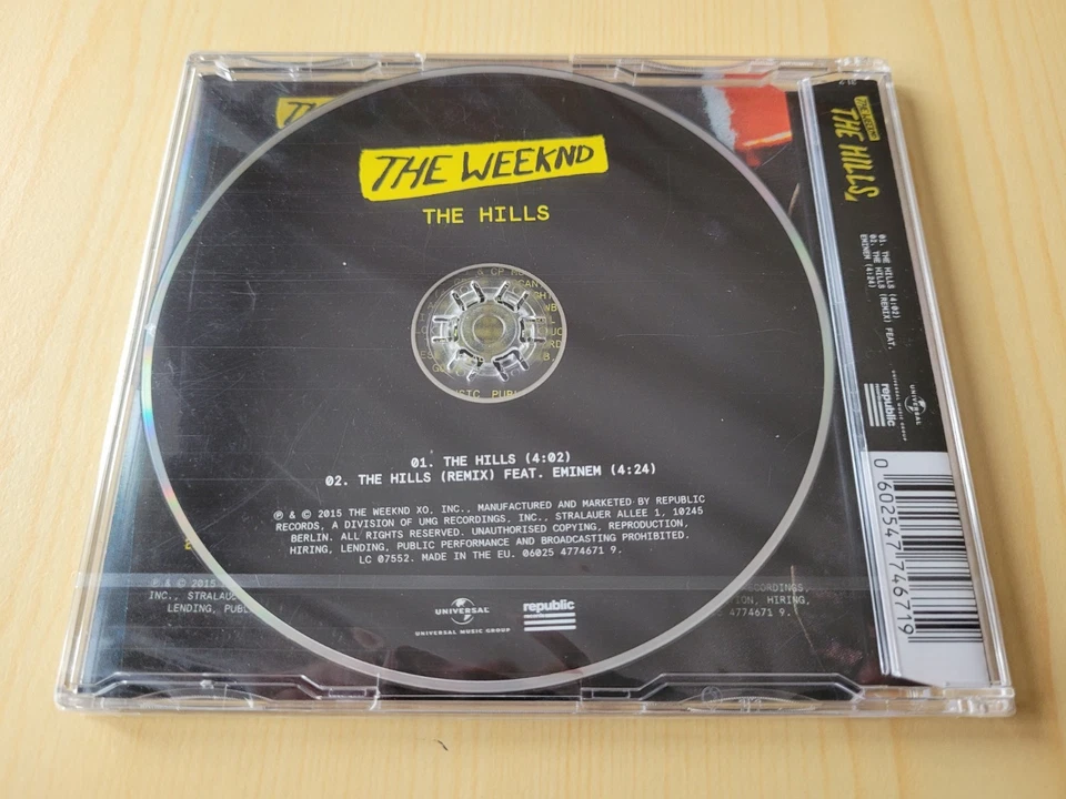 Maxi-CD The Weeknd - The Hills  (2015) - 2 Tracks - NEU in Folie - Bild 2 von 2