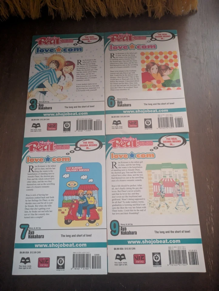 Love Com 3 6 7 9 Lovely Complex Manga Comic Aya Nakahara English Shojo Manga - Image 2 of 4