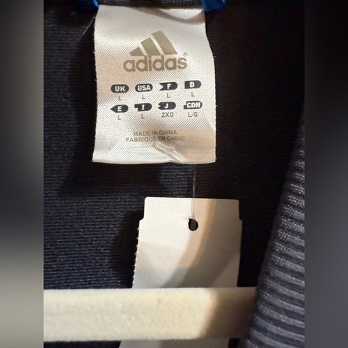 Adidas Herren dunkelgrau Full Zip Bomber Trainingsjacke Retro Vibes zeitloser Stil L - Bild 3 von 9