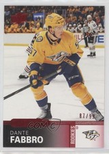 2019-20 Upper Deck Overtime Rookies Red Foil 87/99 Dante Fabbro #42 15ok