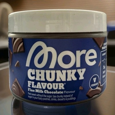 More Nutrition - Chunky Flavour - Fine Milk Chocolate- Vegan - 150 g -Ungeöffnet