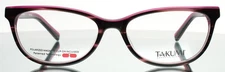 TAKUMI TK962 80 Marbled Pink Womens Semi Cat Eye Eyeglasses 53-16-135 B:34