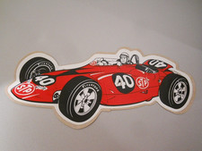 60's PARNELLI JONES STP TURBINE 40 VINTAGE ORIGINAL STICKER MINT UNUSED NEW