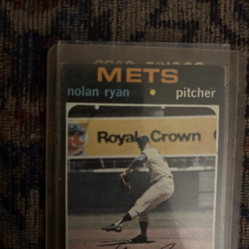 Topps Baseball 1971 # 513 Nolan Ryan en muy buen estado-excelente + sin pliegues Foto 3 de 4