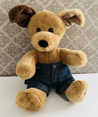 Build A Bear Welpe Hund braun Zucker mit Hose B7