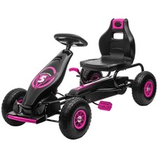 Aosom Kids Pedal Go Kart Ride-on Toy with Ergonomic Comfort, Pedal Car with
