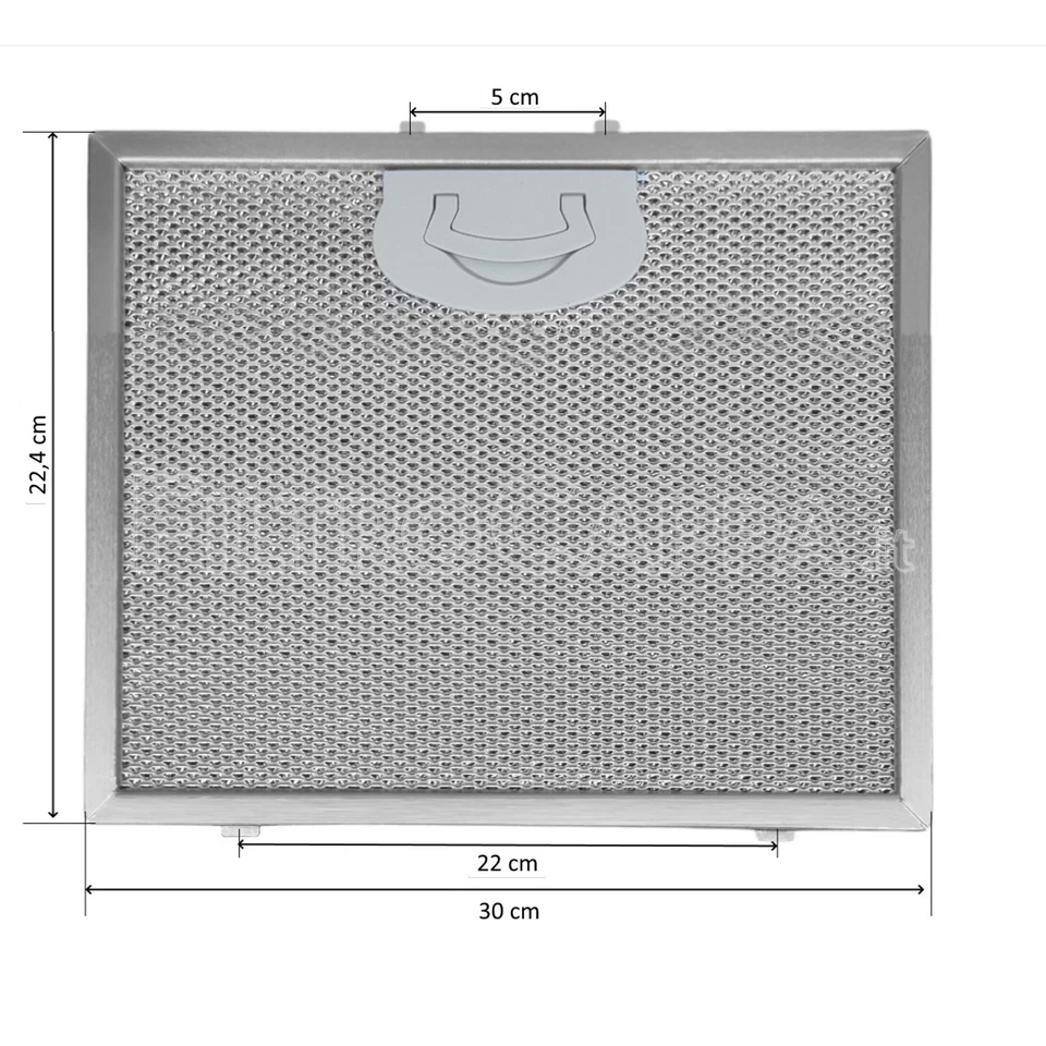 EURO FILTER Filtro Metallico Alluminio 30 X 22,4 cm Per Cappa Airone AIDA ELEKTRA PUCCINI FK