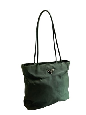 Y2K Authentic Vintage Prada Green Tote bag