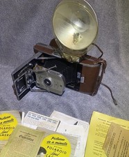 Polaroid Land Camera Model 95 In Case, W Flash 200 Vintage 1954-57