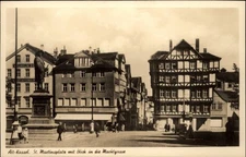RPPC St. Martinsplatz Kassel Germany view vintage postcard f574