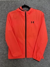 Under Armor Boys Orange Long Sleeve Jacket Size Large