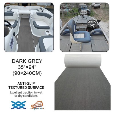Heavy Duty Boat Flooring EVA Foam Faux Teak Cockpit Mat 94x35 Marine Carpet