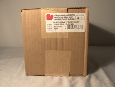 Federal Signal 151XST Blue Strobe Light 12-24VDC Hazardous Location Warning NIB
