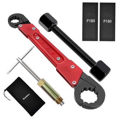 6 Pcs Plumbing Tools Kit with Angle Stop Wrench  1/2-Inch Compression Sleeve ...