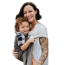 Ring Sling Baby Carrier, Soft Linen Baby Sling, Baby Wrap, Comfort, Style, an...