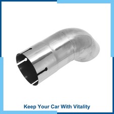 3 Inlet T304 Stainless Steel Turn Down Exhaust Pipe 230mm Long 1pc