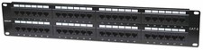Intellinet Patch Panel, Cat6, UTP, 48-Port, 2U, Black Black UTP, 48-Port, 2U Cat