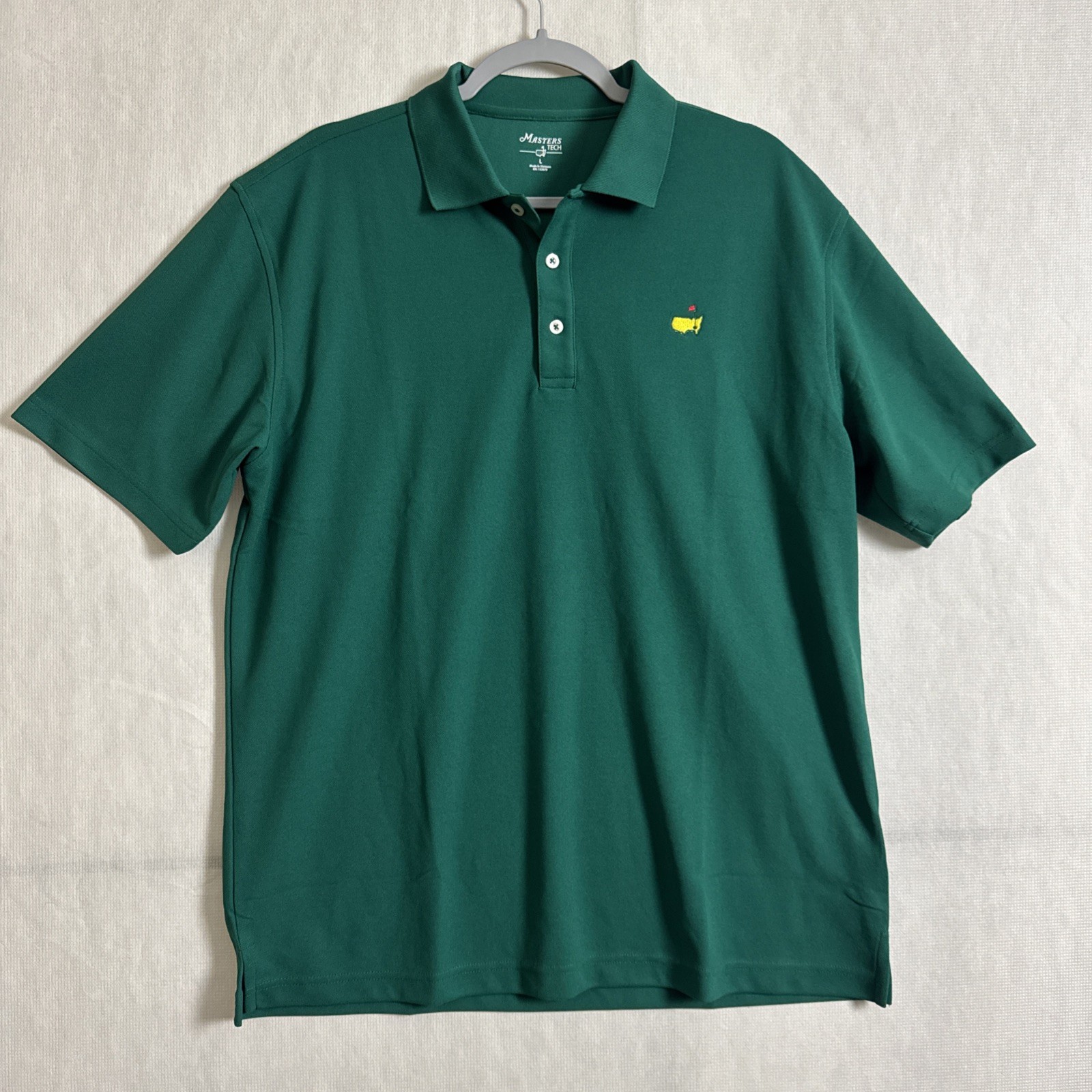 Master Tech Men's Large Solid Green Short Sleeve … - image 1