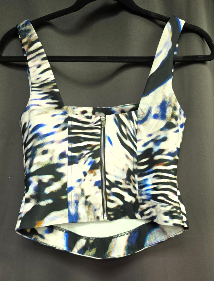 Kookai Harley Crop Top | BNWT  | AU 8 | Animal Print | RRP $110 image 3