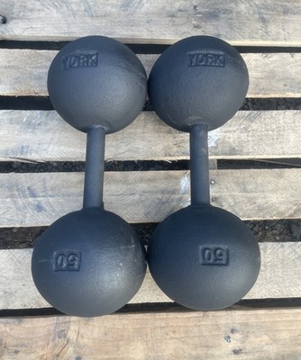 Cast Iron York Globe Dumbbells Vintage York Globe Dumbbell