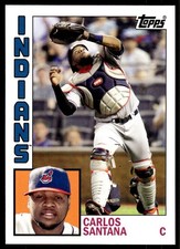 2012 Topps Archives Carlos Santana Cleveland Indians #168