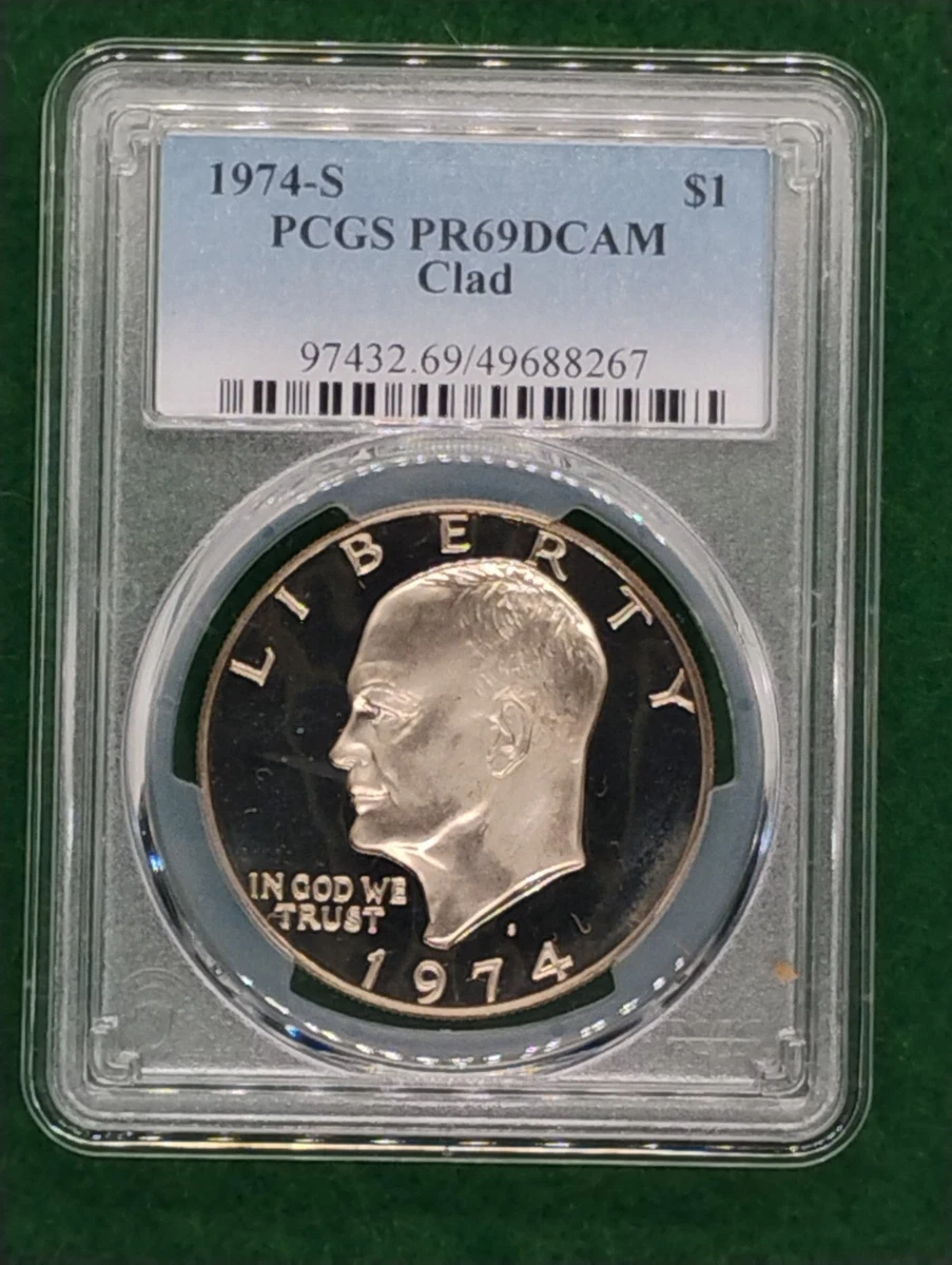 PR 69 Graded 1974 Eisenhower Dollars (1971-1978) for sale | eBay