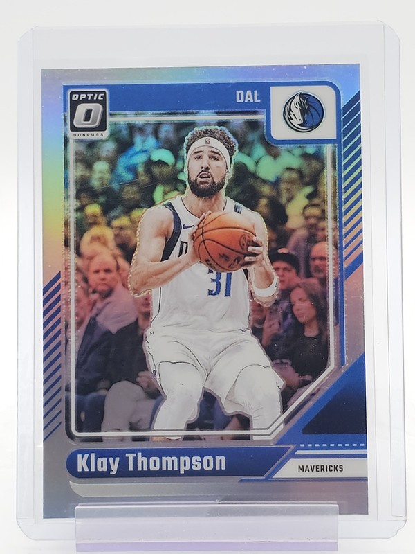 KLAY THOMPSON 2024-25 DONRUSS OPTIC BASKETBALL HOLO PRIZM #9 MAVERICKS Q7262