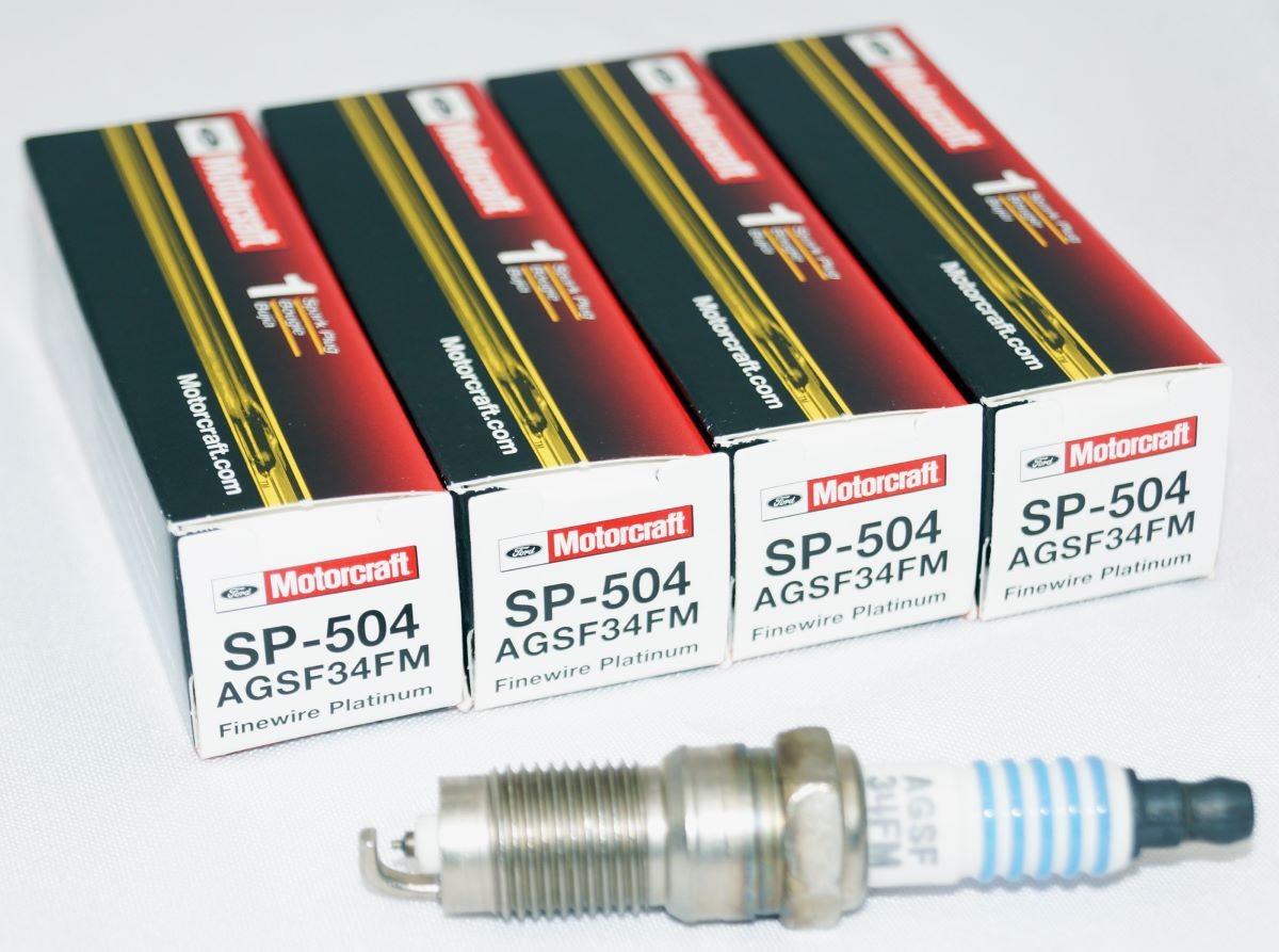 4 Pack Genuine OEM Motorcraft SP504 Spark Plugs Ford AGSF34FM