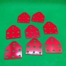 Gilbert Gabriel Erector Set Red Painted Steel Car Truck Lot of 8